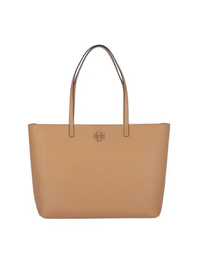 Tory Burch Mcgraw Tote Bag In Brown