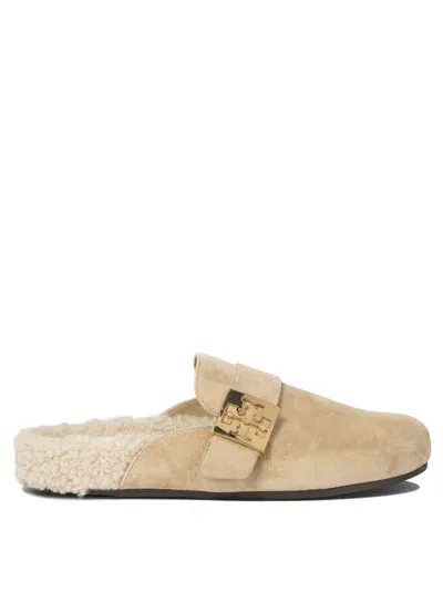 Tory Burch Mellow Shearling Loafers & Slippers In Brown