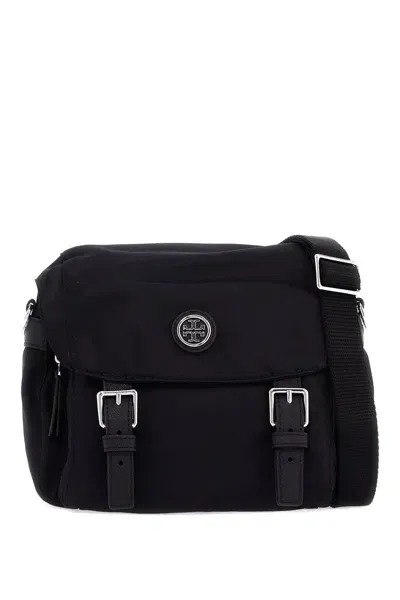 Tory Burch Messenger Crossbody Bag In Black