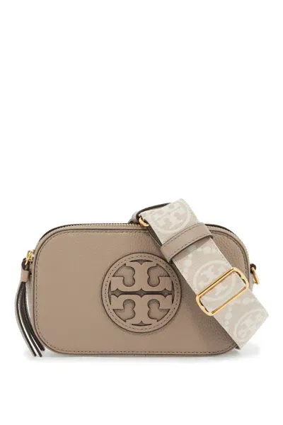 Tory Burch 'miller' Mini Crossbody Bag In 灰色的