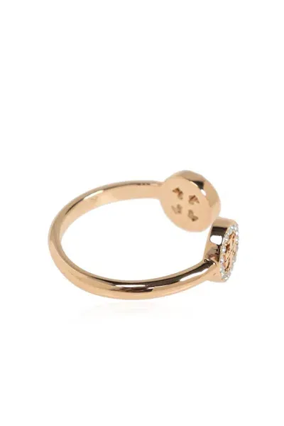 Tory Burch Miller Pavé Open Ring In Multicolour