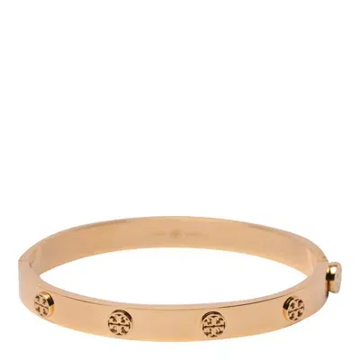 Tory Burch Miller Stud Hinge Bracelet In Tory Gold