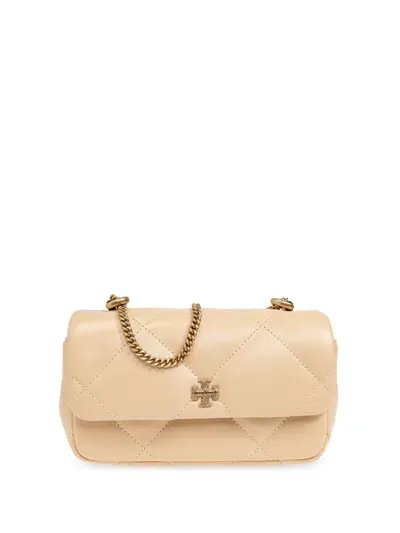 Tory Burch Mini Kira Cross Body Bag In Nude