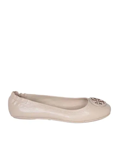 Tory Burch Minnie Travel Ballet Flats In Grey