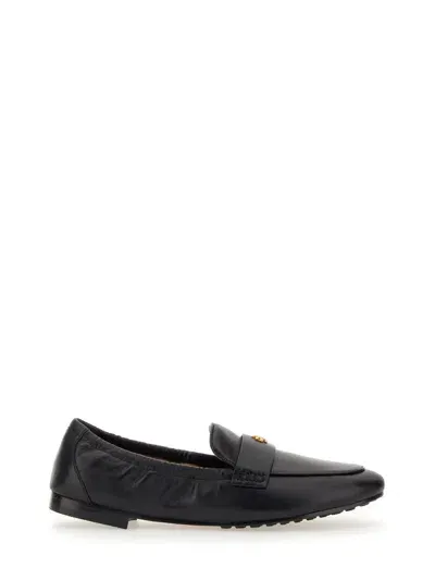 Tory Burch Moccasin Ballerina In Black