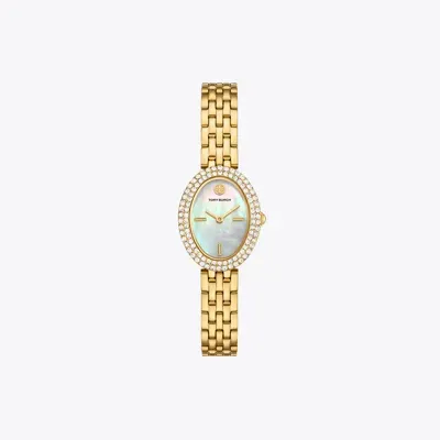 Tory Burch Oval Watch In Gold