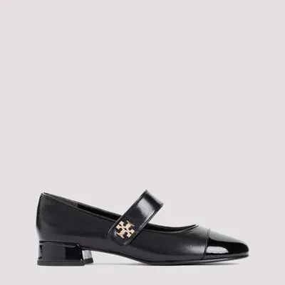 Tory Burch Cap Toe Mary Jane Ballet Pumps In Black