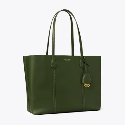 Tory Burch Perry Triple-compartment Tote In Basil