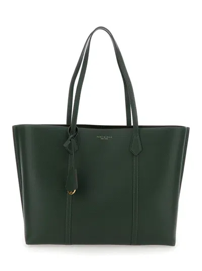 Tory Burch Perry Triple-compartment Tote In Green