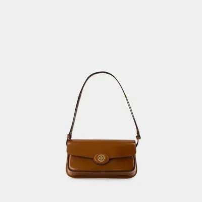 Tory Burch Robinson Shoulder Bag In Brown