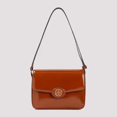 Tory Burch Robinson Shoulder Bag In Dark Sienna