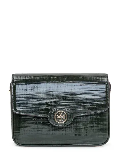 Tory Burch Robinson Shoulder Bag In Evergreen