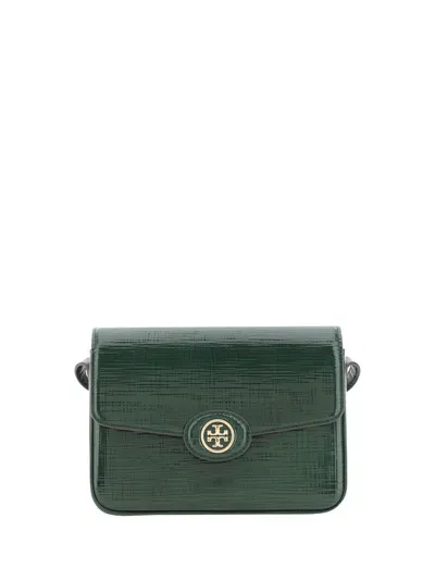 Tory Burch Robinson Shoulder Bag In Evergreen