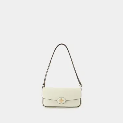 Tory Burch Robinson Shoulder Bag In White