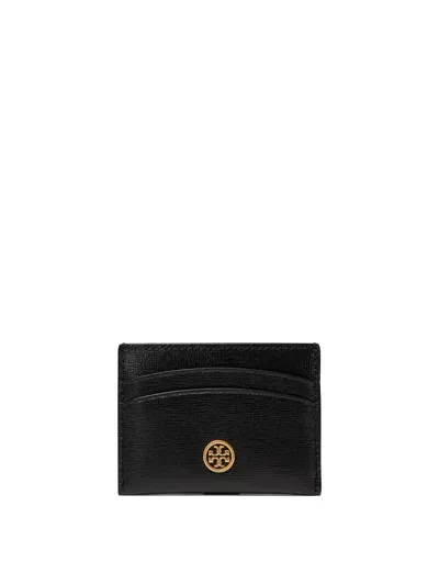 Tory Burch Robinson Wallets & Card Holders In Black