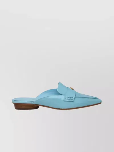 Tory Burch Pointed Backless Loafer In Blue