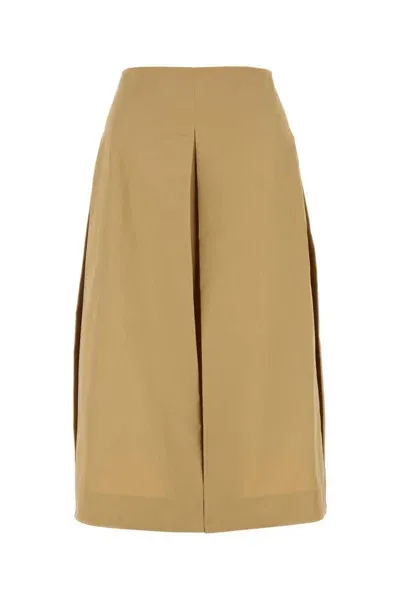 Tory Burch Beige Cotton Skirt