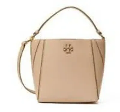 Tory Burch Small Mcgraw Bucket Bag In Grey