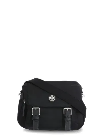 Tory Burch Small Virginia Messenger Shoulder Bag In Black