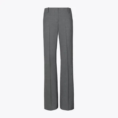 Tory Burch Stretch Flannel Pant In Gray Mélange