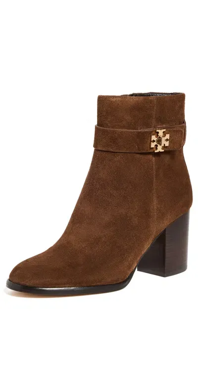 Tory Burch T Lock Heeled Ankle Boots 70mm Mustang