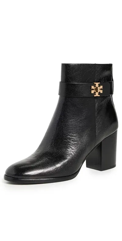 Tory Burch T Lock Heeled Ankle Boots 70mm Perfect Black