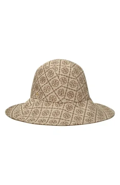 Tory Burch T Monogram Bucket Hat In Hazel