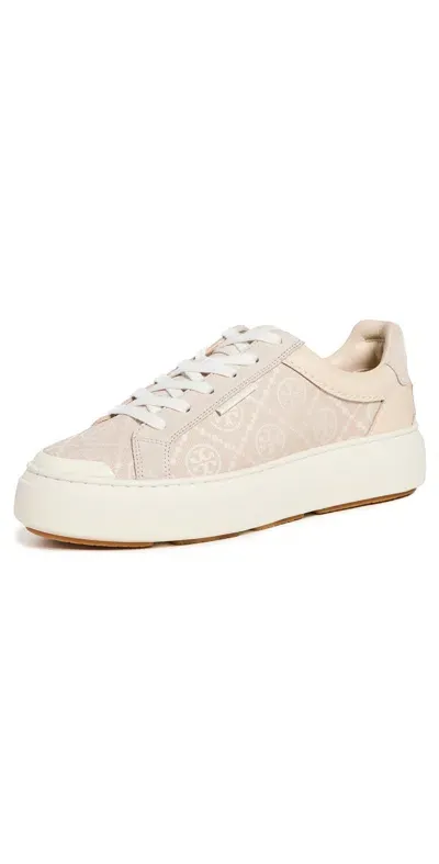 Tory Burch T Monogram Ladybug Sneakers Birch/new Cream/calcare