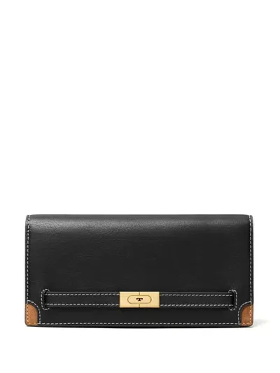 Tory Burch T Slim Wallet In Black