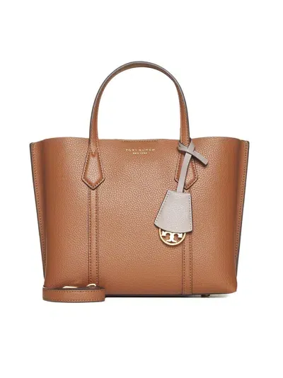 Tory Burch Leather Tote In Light Umber