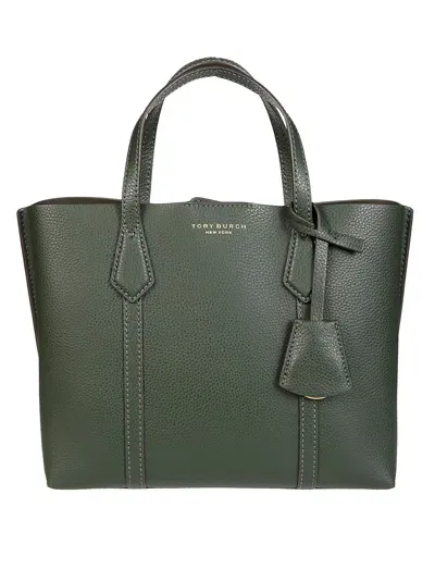 Tory Burch Triple Compartment Small Tote In Green