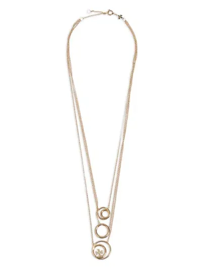 Tory Burch Triple Necklace In Gold