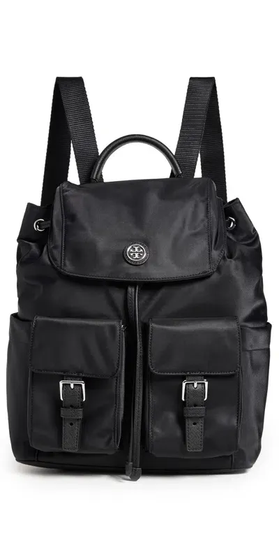 Tory Burch Virginia Flap Backpack Black