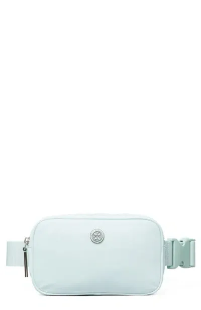 Tory Burch Virginia Nylon Belt Bag In Ice Blue