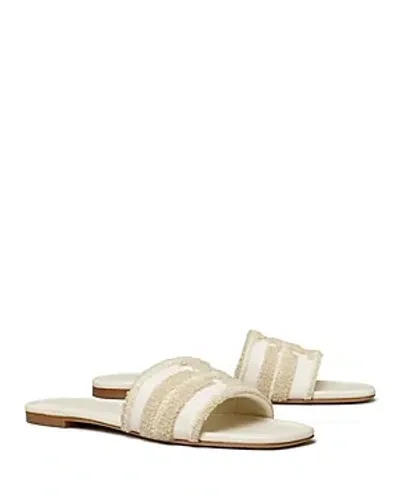 Tory Burch Women's Double T Slide Sandals In Natural