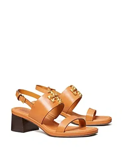 Tory Burch Women's Eleanor Block Heel Sandals In Brandy