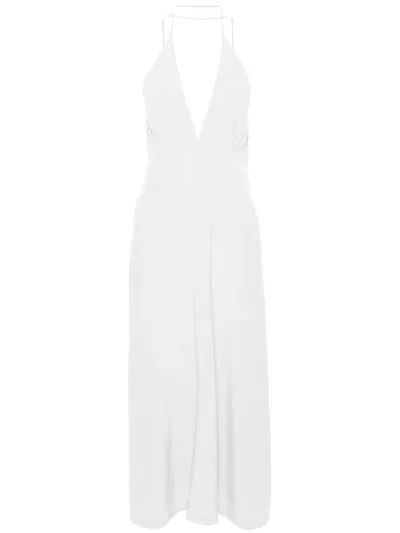 Toteme Main Silk Maxi Dress In White