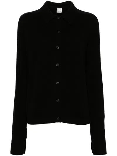 Toteme Pre Cashmere Shirt In Black