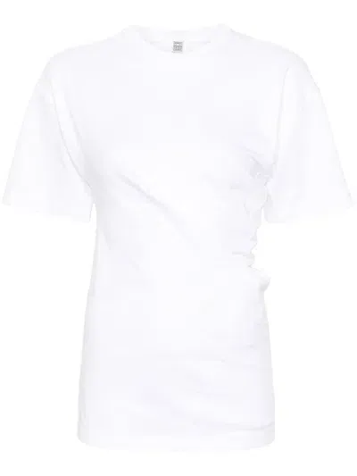 Toteme Pre Organic Cotton T Shirt In White