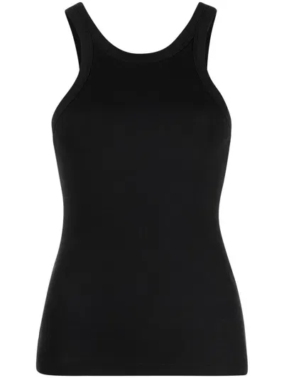 Toteme Pre Organic Cotton Tank Top In Black