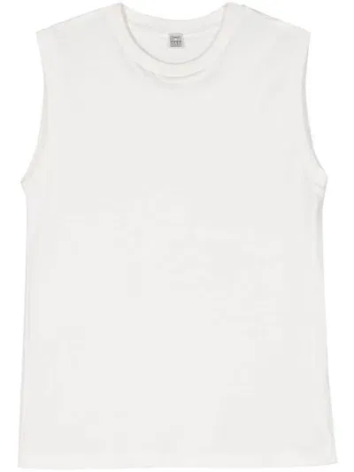 Toteme Pre Organic Cotton Tank Top In White