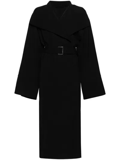 Toteme Pre Signature Long Coat In Black