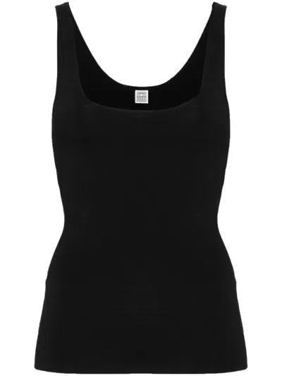 Toteme Pre Tank Top In Black