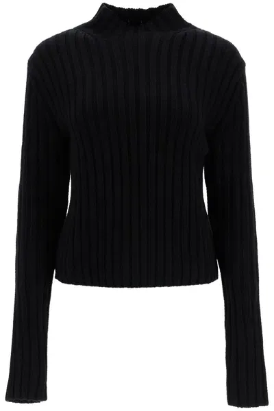 Totême Bed Wool And Cashmere Petite Sweater In Black