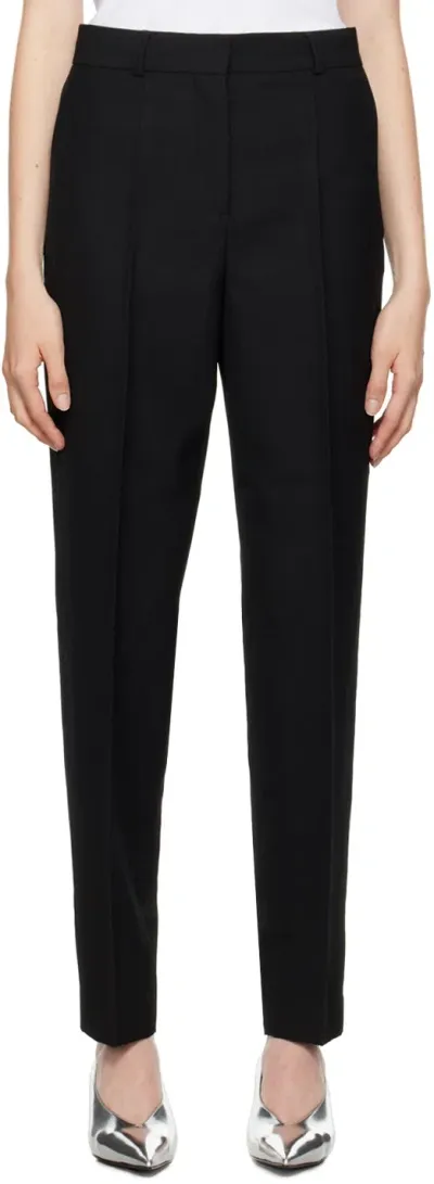 Totême Low-waist Tailored Trousers In Black