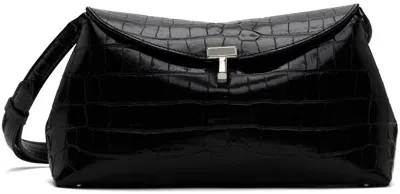 Totême Black T-lock Clutch