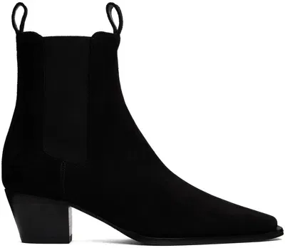 Totême Black 'the City' Boots In Black 001