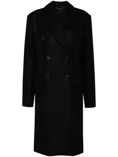 Totême Broad Coat In Black