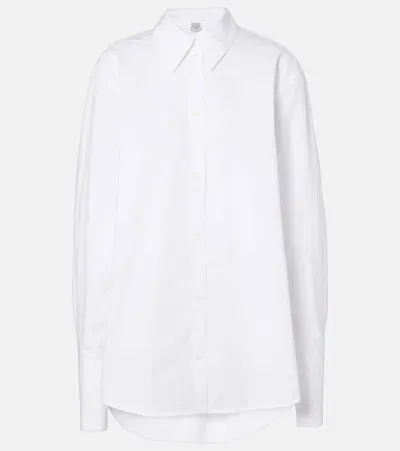 Totême Cotton Poplin Shirt In White