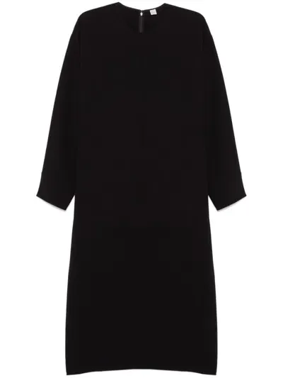 Totême Crew-neck Cady Dress In Black